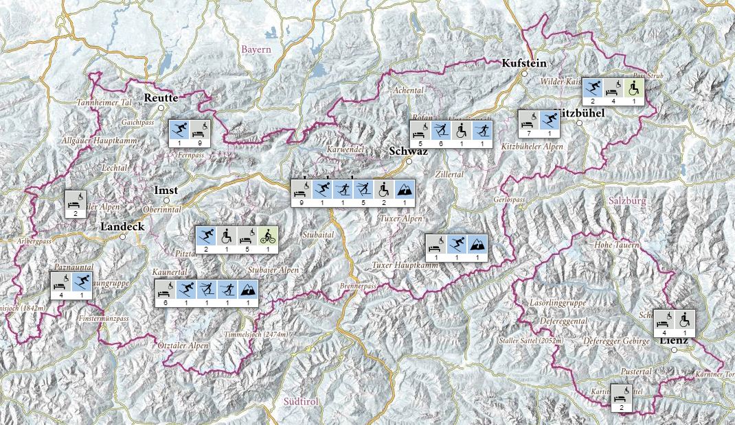 Interaktive Karte Tirol_Barrierefrei