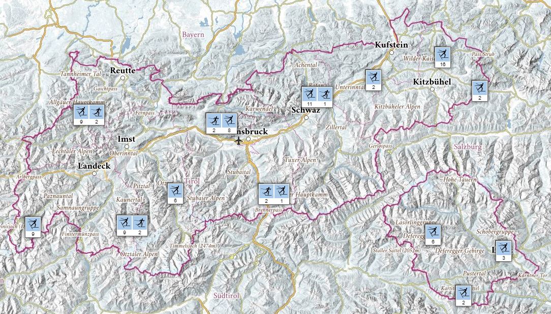 Interaktive Karte Tirol_Langlaufen