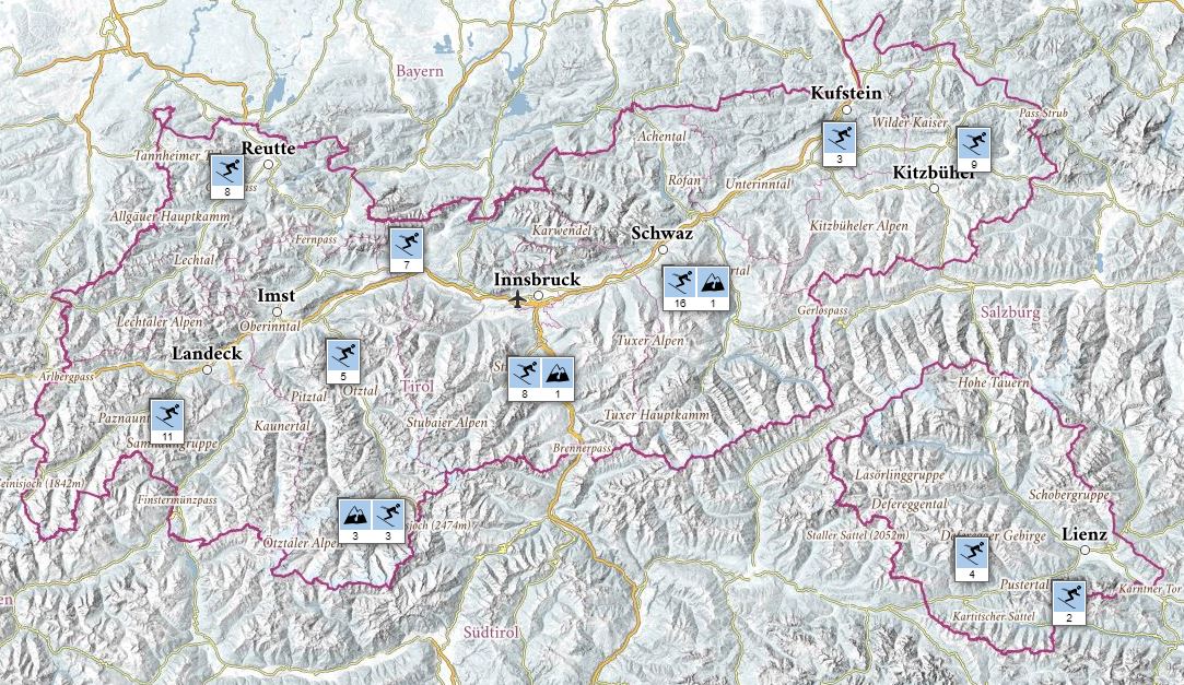 Interaktive Karte Tirol_Skifahren